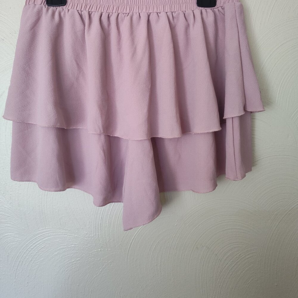 Dusty Pink Ruffle Shorts